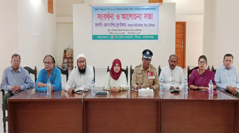 ঘিওরে জুলাই গণঅভ্যুত্থান দিবসে শহীদ পরিবার ও যোদ্ধাদের সংবর্ধনা