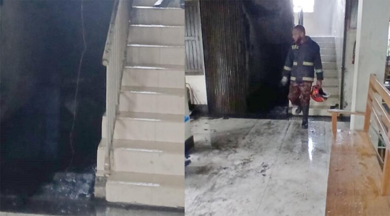 ধামসোনা ইউনিয়ন পরিষদ ভবনে অগ্নিকা*ন্ড