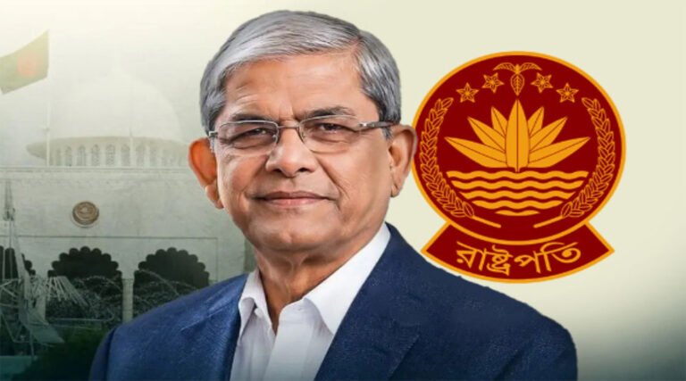 সন্ধ্যায় বঙ্গভবনে রাষ্ট্রপতির শপ*থ নেবেন মির্জা ফখরুল