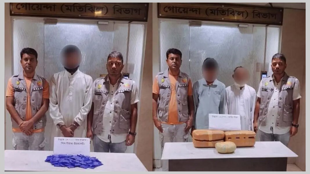 ঢাকায় পৃথক অভিযানে ১৩ হাজার ইয়াবা ও ১১ কেজি গাঁজাসহ গ্রেপ্তার ৩
