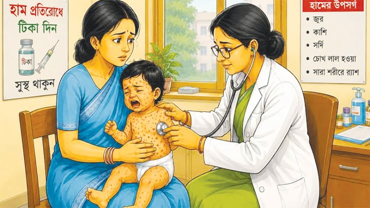 হাম উপসর্গে একদিনে আরও ৯ জনের মৃ*ত্যু, আ*ক্রান্ত ১,৩৪১