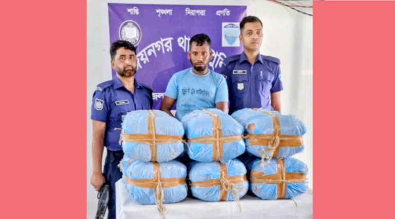 বিজয়নগরে ১২২ কেজি গাঁজাসহ মাদক কারবারি গ্রেপ্তা*র