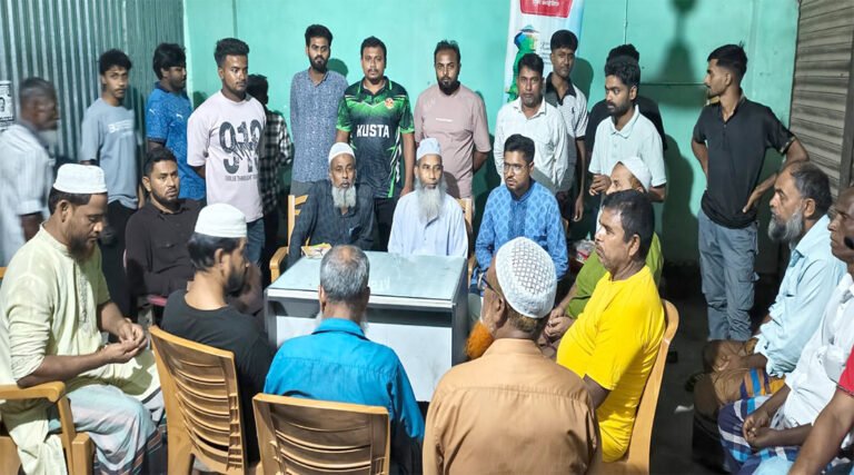 ঘিওর সিনিয়র মাদ্রাসার নতুন সভাপতি মাসুদ রানাকে কুস্তাবাসীর সংবর্ধনা