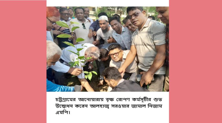 বৃক্ষ ভবিষ্যৎ প্রজন্মের বাসযোগ্য পৃথিবী গড়ার উপর গুরুত্ব দিতে হবে : সরওয়ার জামাল নিজাম এম.পি